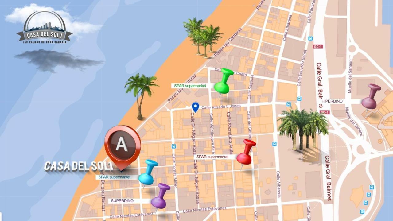Casa Del Sol 1 Apartman Las Palmas de Gran Canaria Kültér fotó